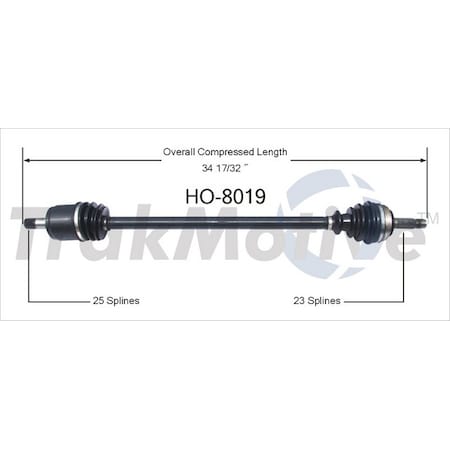 Surtrack Axle Cv Axle Shaft, Ho-8019 HO-8019